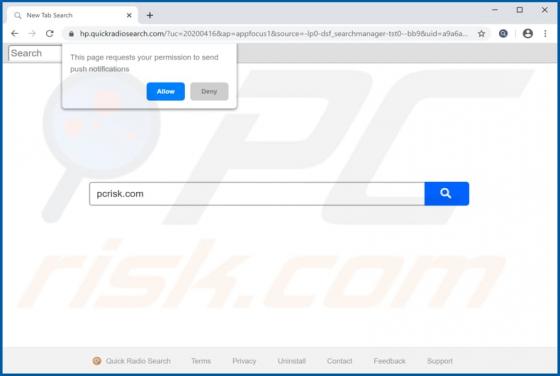 Quick Radio Search Browser Hijacker