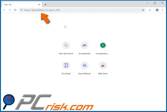 SearchWizard Browser Hijacker