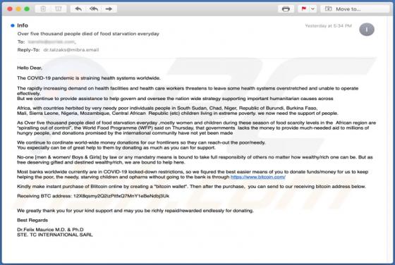 COVID-19 Pandemic Is Straining Health Systems Worldwide Email Scam