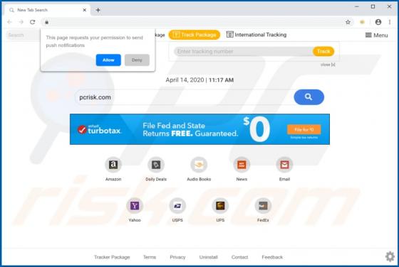 Tracker Package Browser Hijacker