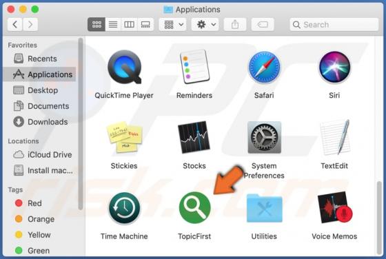 TopicFirst Adware (Mac)