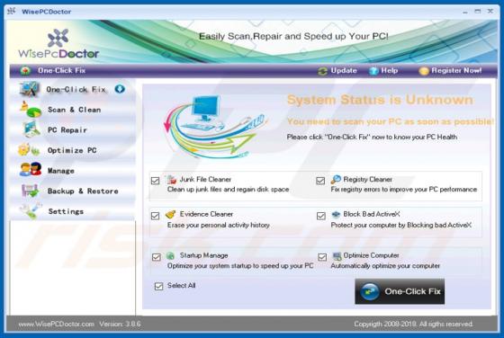 WisePCDoctor Unwanted Application