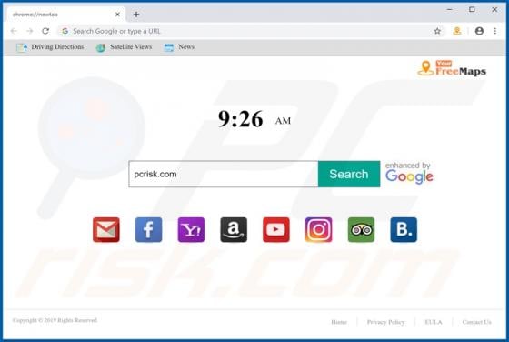 YourFreeMaps Browser Hijacker