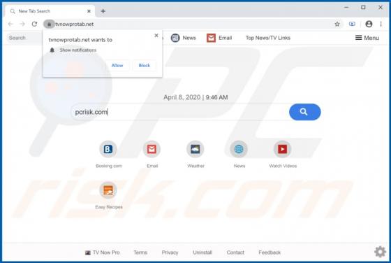 TV Now Pro Browser Hijacker