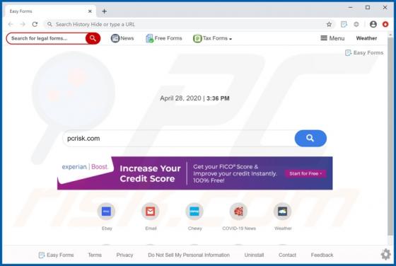 Easy Forms Browser Hijacker