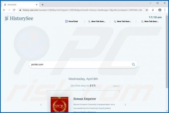 HistorySee Browser Hijacker