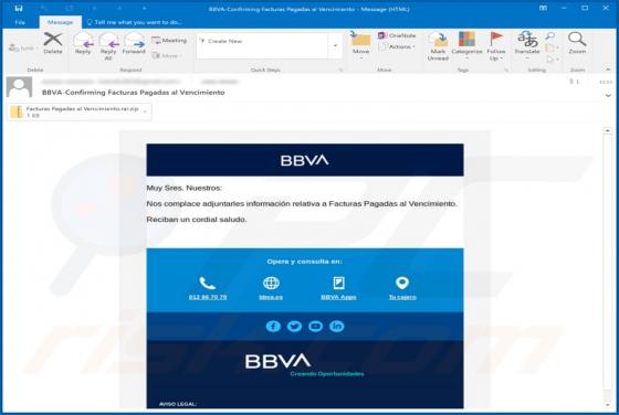 BBVA Email Virus