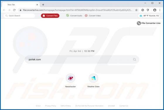 File Converter Live Browser Hijacker