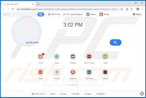 PDF To Pro Browser Hijacker