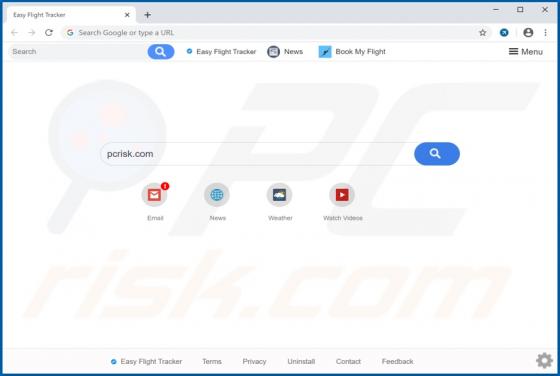 Easy Flight Tracker Browser Hijacker