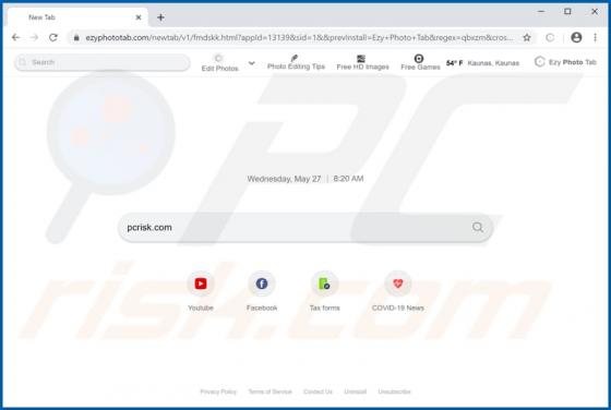 Ezy Photo Tab Browser Hijacker