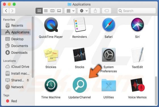 UpdaterChannel Adware (Mac)