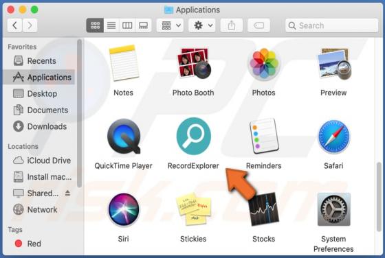 RecordExplorer Adware (Mac)