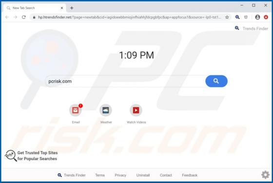 Trends Finder Browser Hijacker
