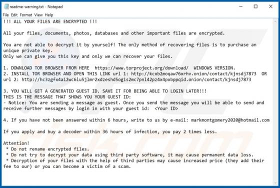 Btc (Oled) Ransomware