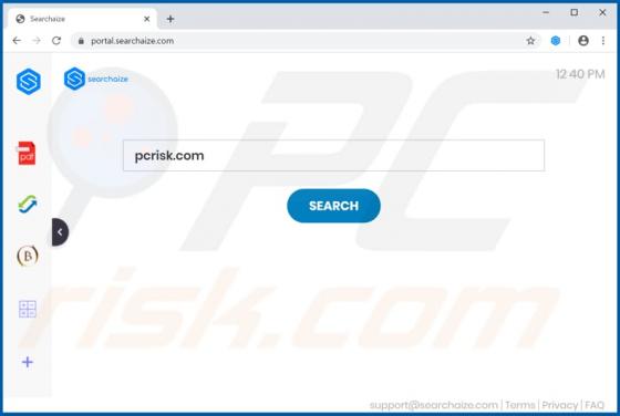 Searchaize Browser Hijacker