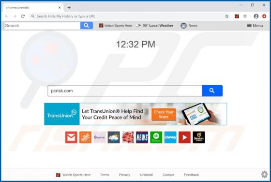 Watch Sports Here Browser Hijacker