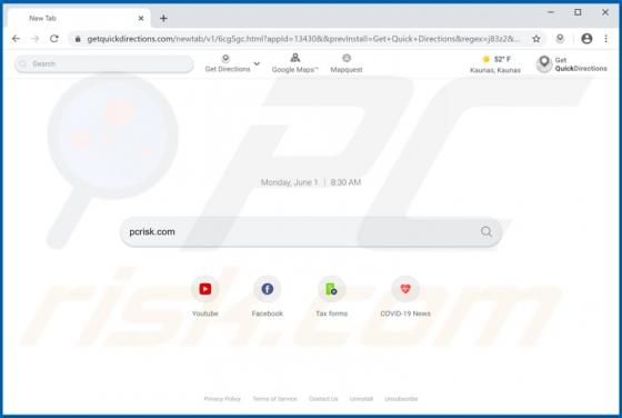 Get Quick Directions Browser Hijacker