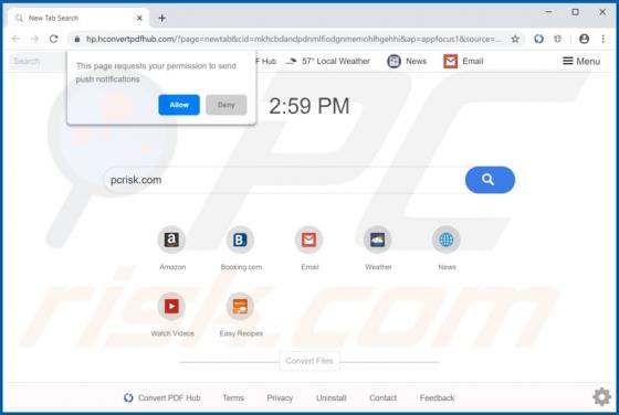 Convert PDF Hub Browser Hijacker