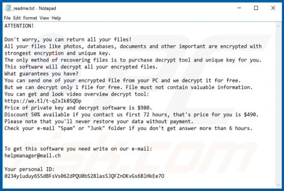 Tabe Ransomware