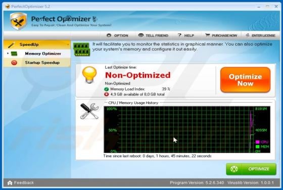 Perfect Optimizer Unwanted Application