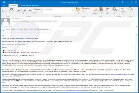 Audit And Assurance Email Virus
