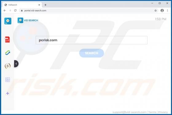 VidSearch Browser Hijacker