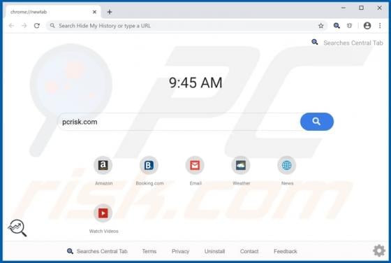 Searches Central Browser Hijacker