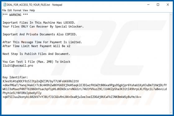 Deal_For_Access Ransomware