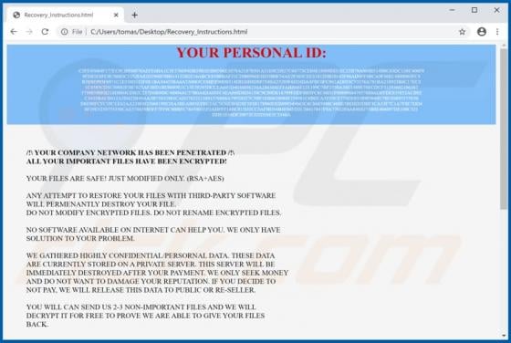 VinDizelPux Ransomware