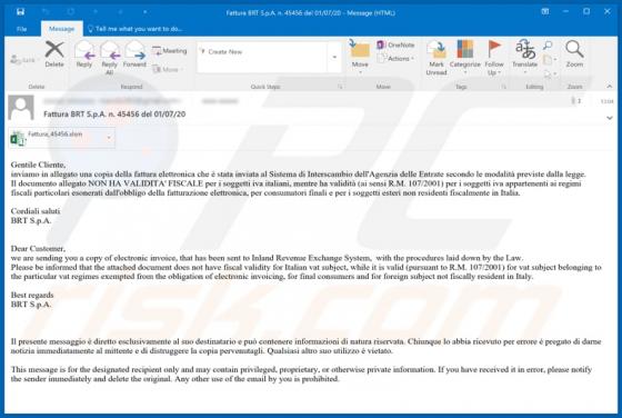 Inland Revenue Exchange System Email Virus