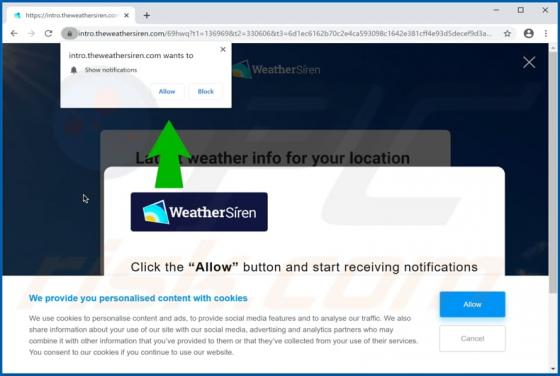 Theweathersiren.com Ads