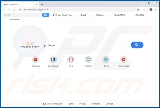 EmailCheckNow Browser Hijacker