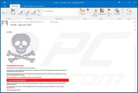 Your Device Was Not Properly Secured Email Scam