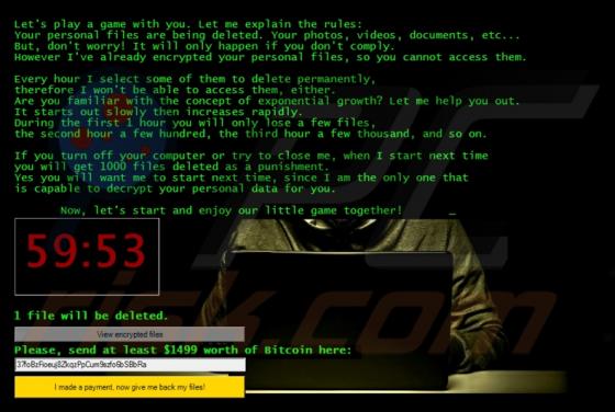 Btc (JigSaw) Ransomware