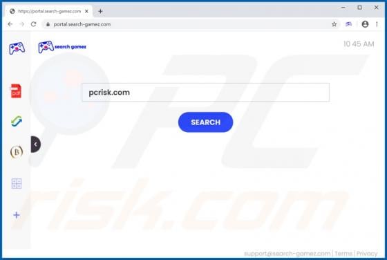 SearchGamez Browser Hijacker