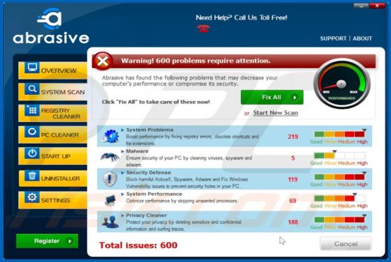 Abrasive Unwanted Application