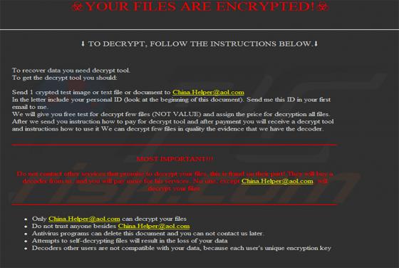 Alpha865qqz Ransomware