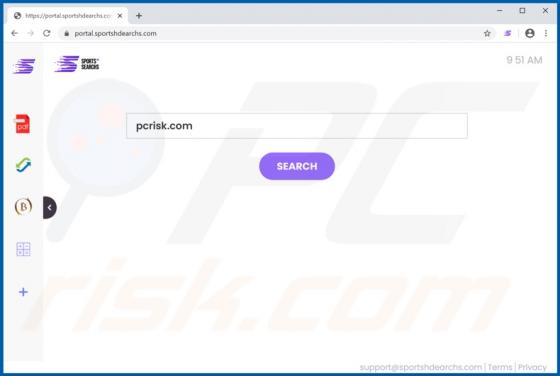 SportsHDSearchs Browser Hijacker