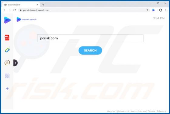 StreamItSearch Browser Hijacker