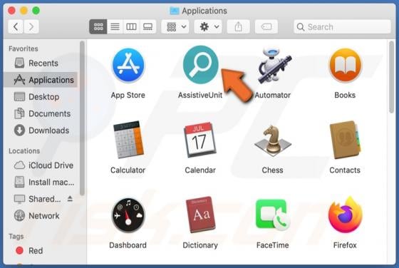 AssistiveUnit Adware (Mac)