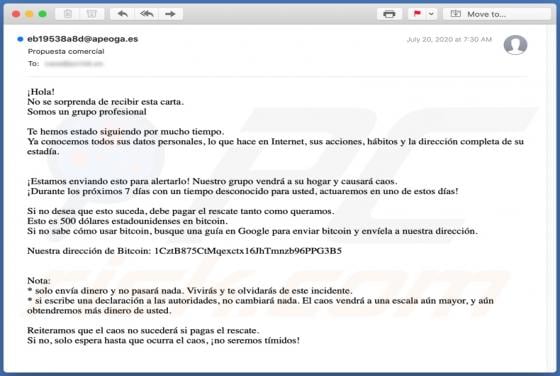 Propuesta Comercial Email Scam