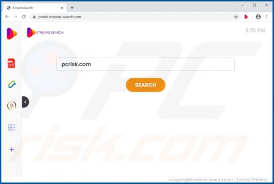 StreamsSearch Browser Hijacker