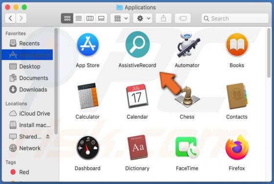AssistiveRecord Adware (Mac)