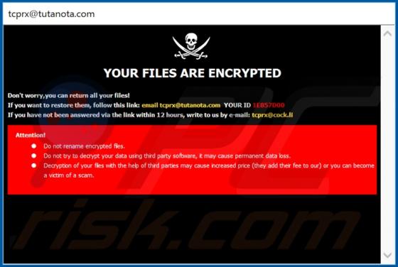 Tcprx Ransomware