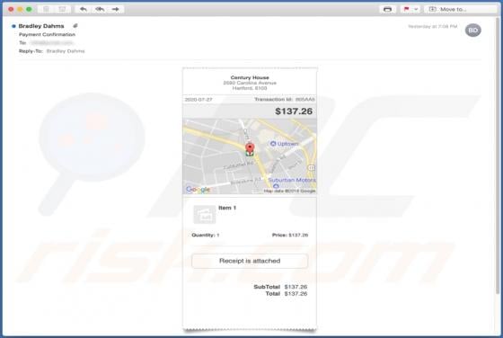 Google Pay Email Virus