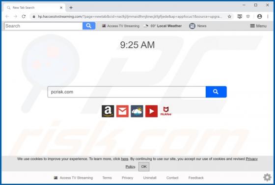 Access TV Streaming Browser Hijacker