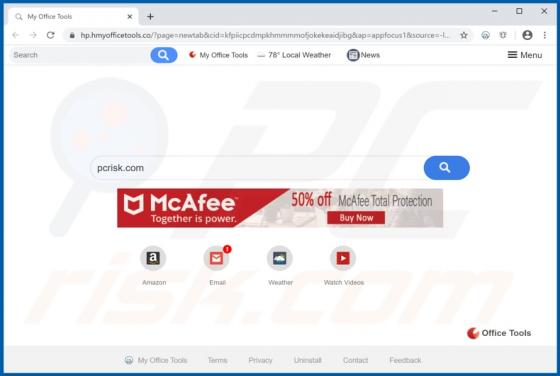 My Office Tools Browser Hijacker