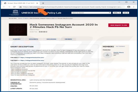 Social Network Hacks Scam