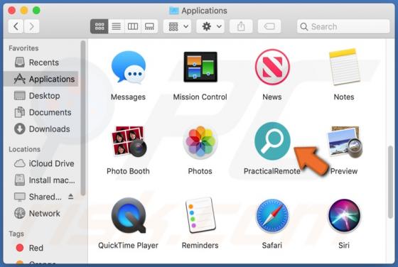 PracticalRemote Adware (Mac)